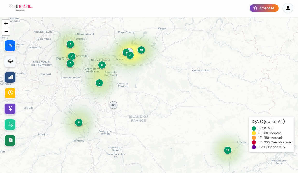 Dashboard PolluGuard